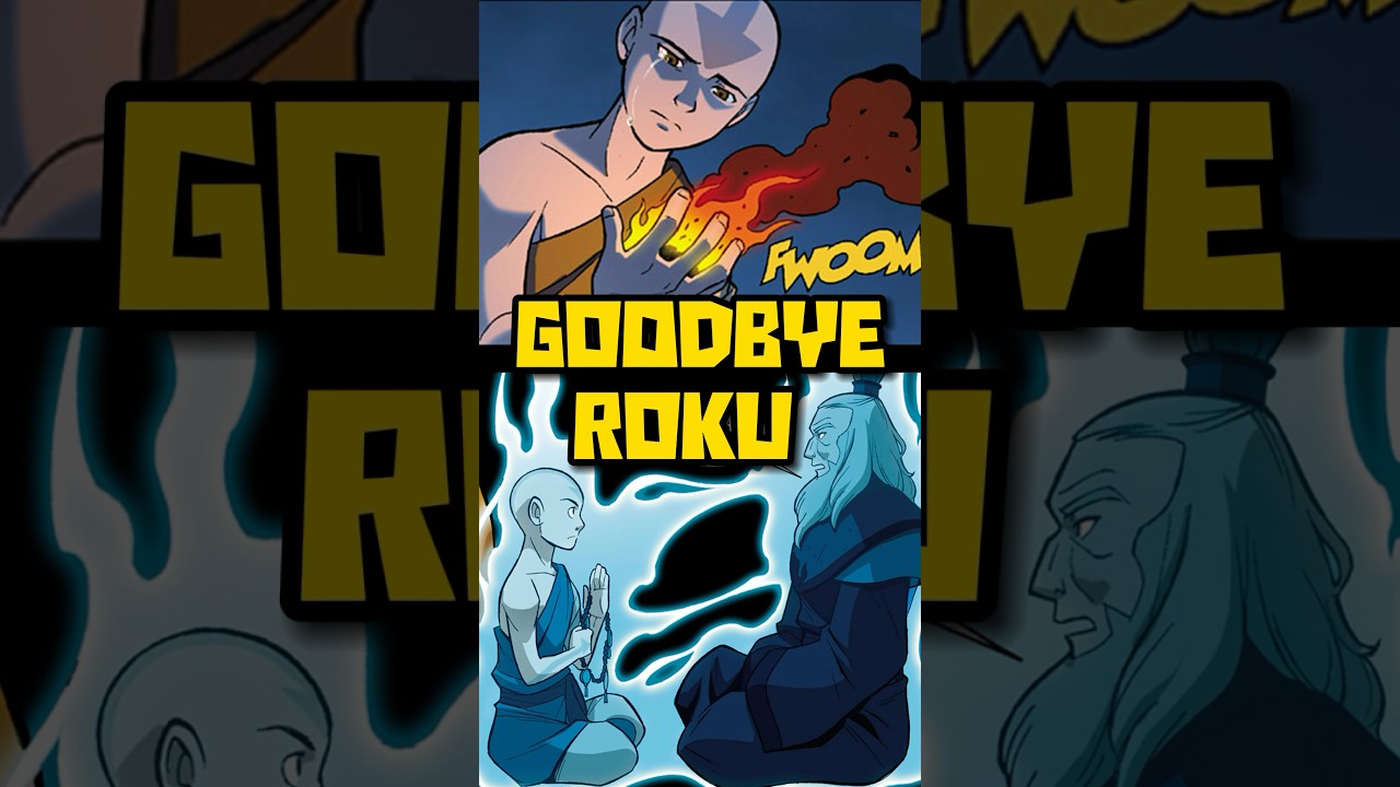 Aang Says Goodbye to Avatar Roku One Last Time | Avatar The Last Airbender #avatar #comics #shorts