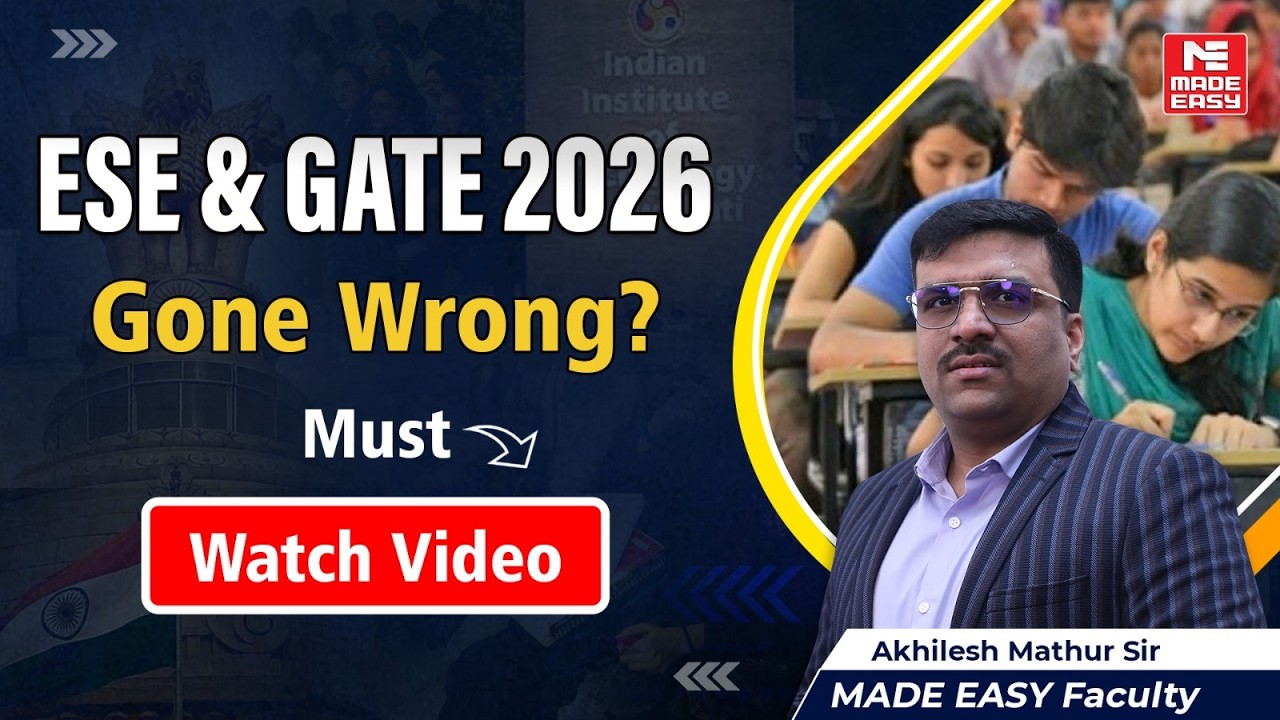 GATE/ESE 2026 Didn&rsquo;t Go Well? Watch This Before You Start 2027 Preparation | Akhilesh Mathur Sir
