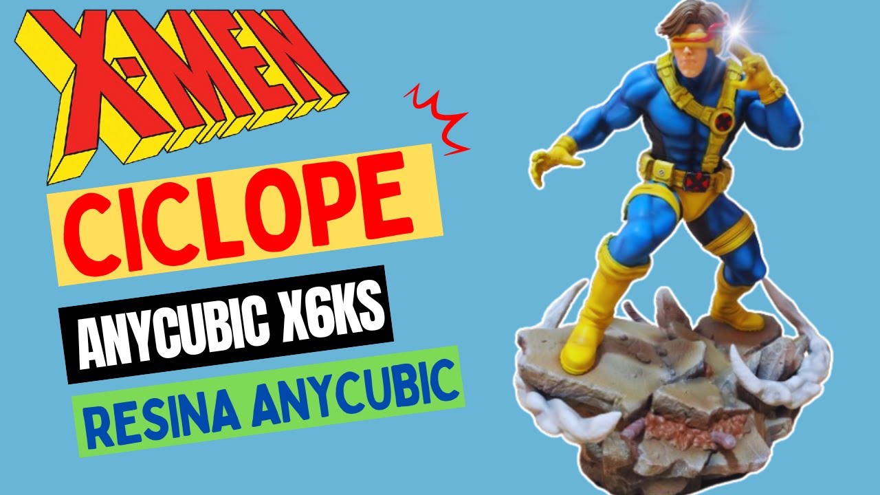 Impressão 3d Resina | Ciclope X-Men | Anycubic