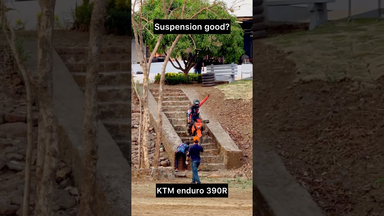 Ktm 390 enduro R india suspension test