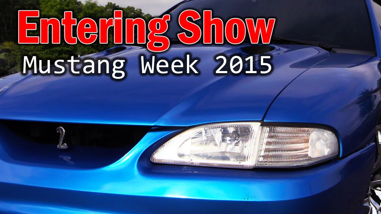 Mustang Week 2015 - Entering Show