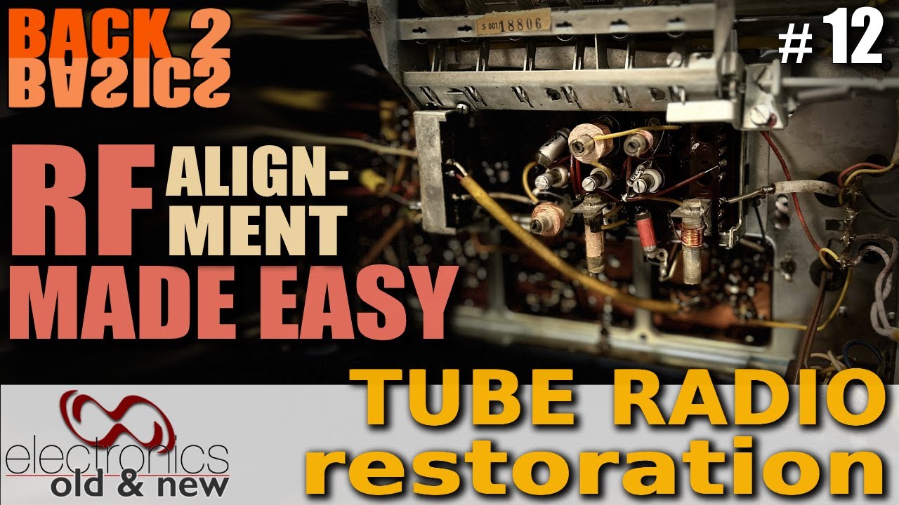 The 'Why and How' of an RF alignment - Tube Radio Restoration Back to Basics part 12 #pcbway#