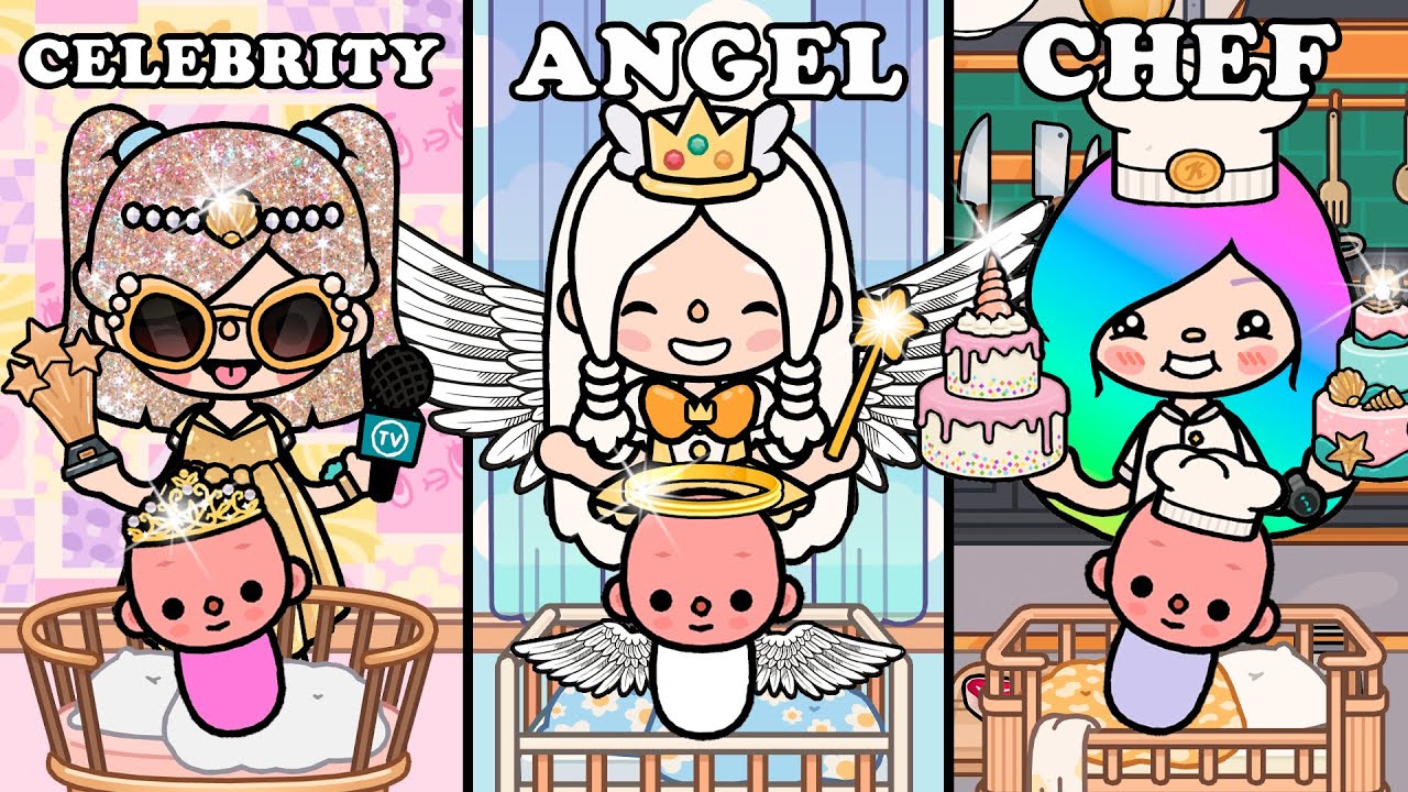 I Was Adopted By Celebrity🎤Angel🧚Chef🍰 | Compilation | Sad story | Toca Boca | Toca Life Story
