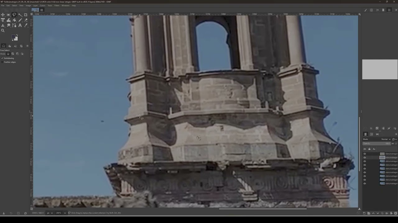 uap dragon interpolation tutorial using gimp free program