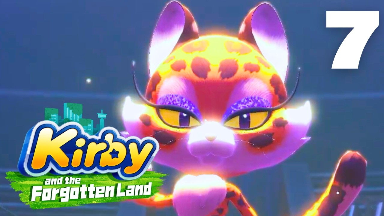Let's Play Kirby and the Forgotten Land Part 7 - Danger Under the Big Top & Clawroline!