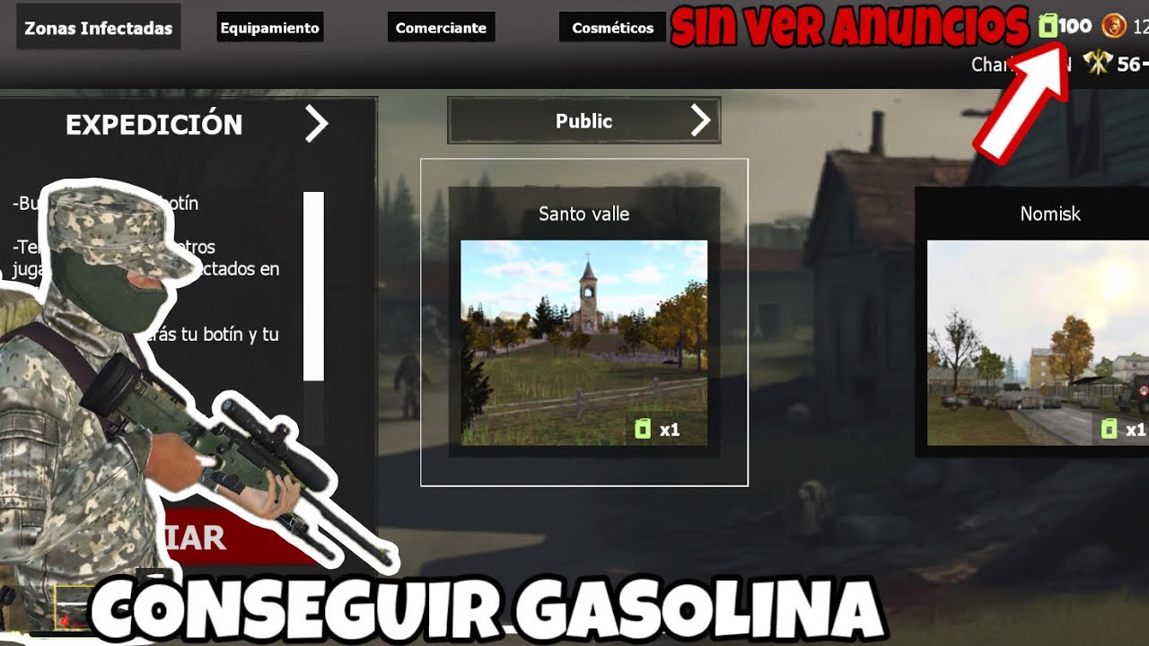 Como Conseguir GASOLINA ⛽️ en VORAZ - SURVIVAL ZOMBIE 🧟 (Sin ver anuncios)