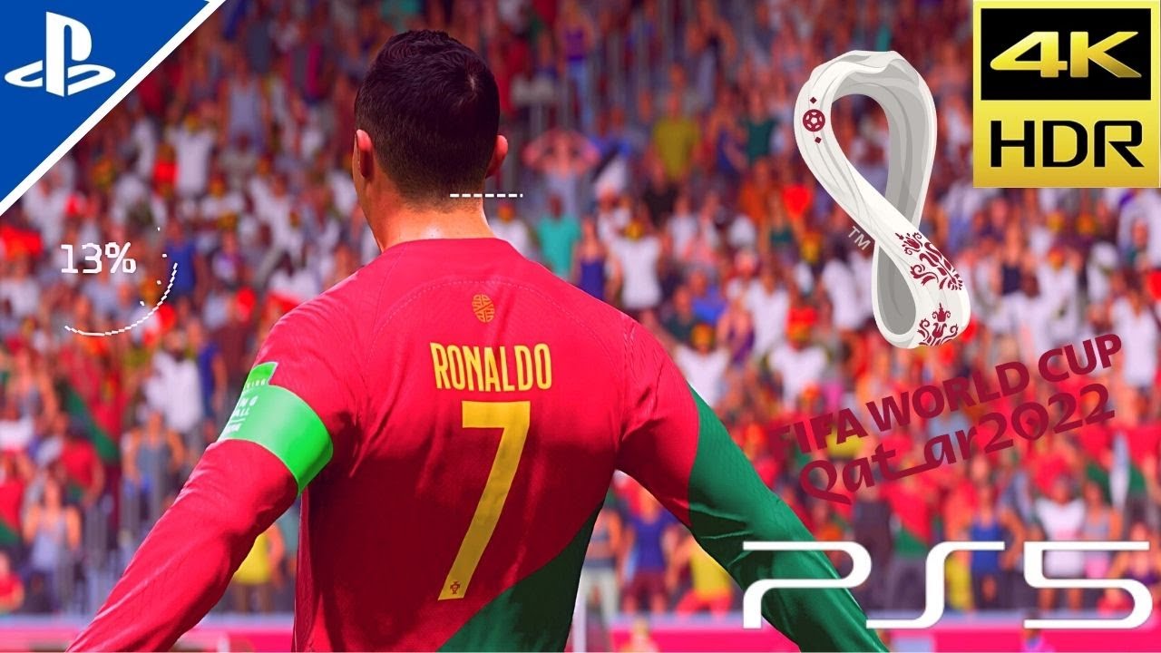 FIFA23 - Portugal X Gana. Partida completa pela fase de grupos Qatar 22. 4K  Ultra HD.