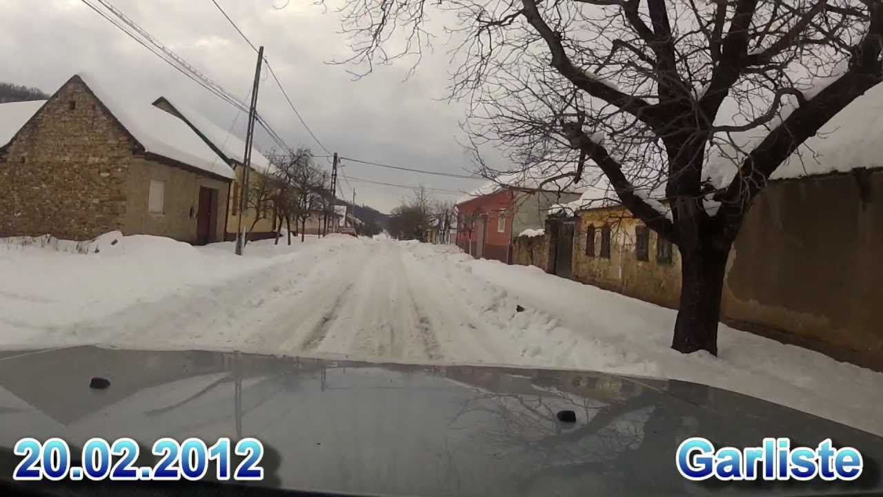 Garliste Caras Severin Romania Iarna 2012 zapada