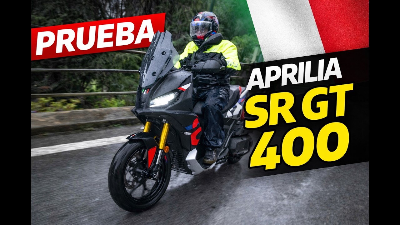 Aprilia SR GT 400: un scooter crossover serio, incluso pasado por agua