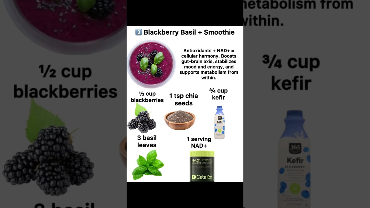 4 smoothies = steady energy, no crash #FocusFuel #SmoothieTips #NoSugarRush #Shorts