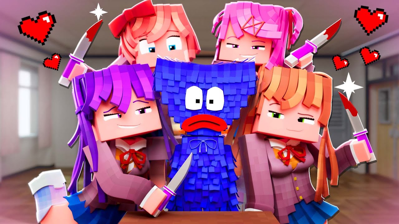 HUGGY vs MONIKA?! - Animation