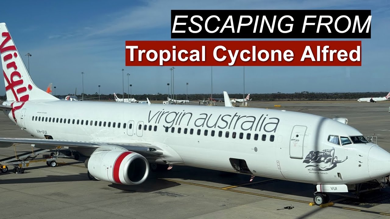 Fleeing Cyclone Alfred with Virgin Australia to Melbourne