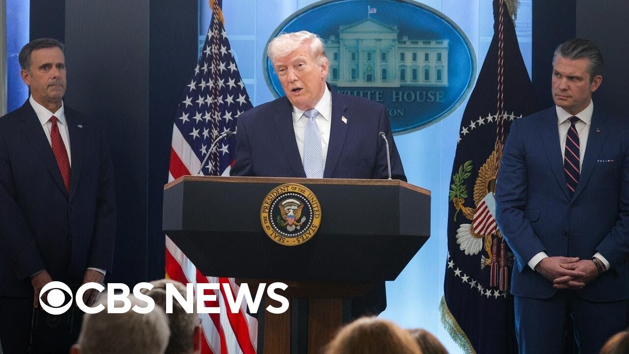 Watch: Trump's full news conference on Iran war, rescue of U.S. airmen | Special Report