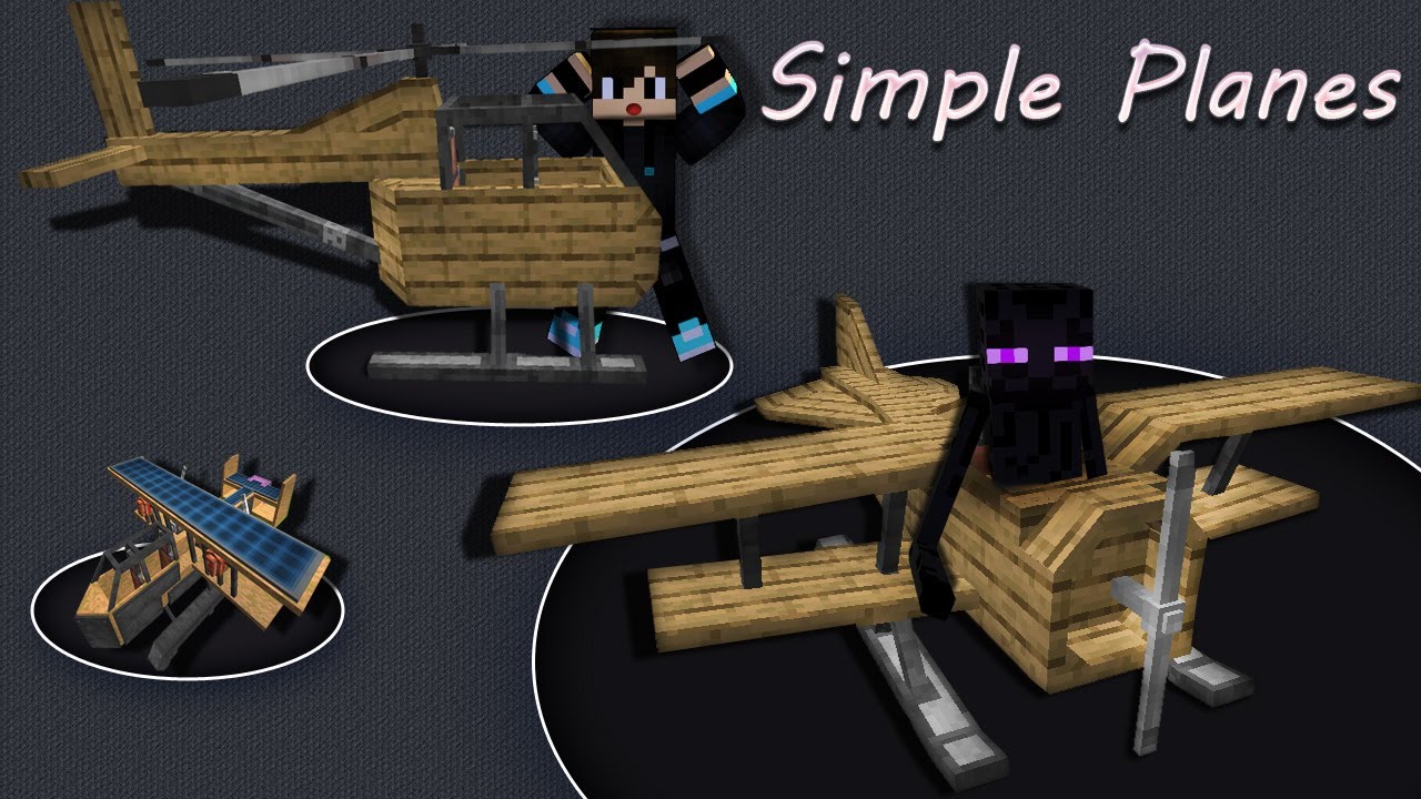 Minecraft Simple Planes: Wir bauen unser eigenes Flugzeug Tutorial german [1.19 & 1.18]