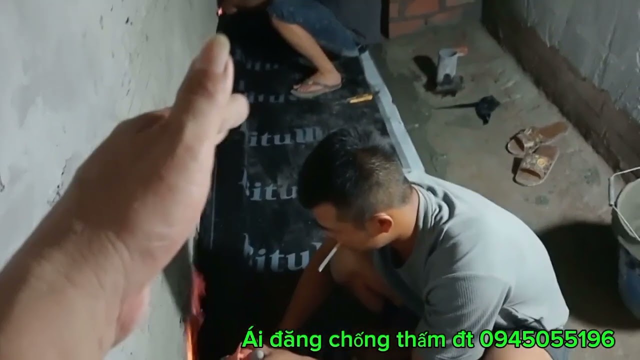 cách chống thấm bằng màng lạnh của Ái ĐĂNG chống thấm