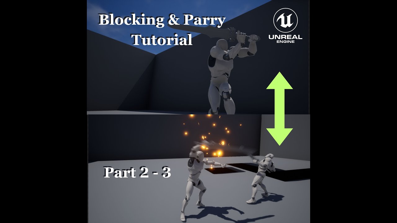 Unreal Engine Tutorial : Blocking & Parry Part 2 - EnemyAI & Blocking Impact