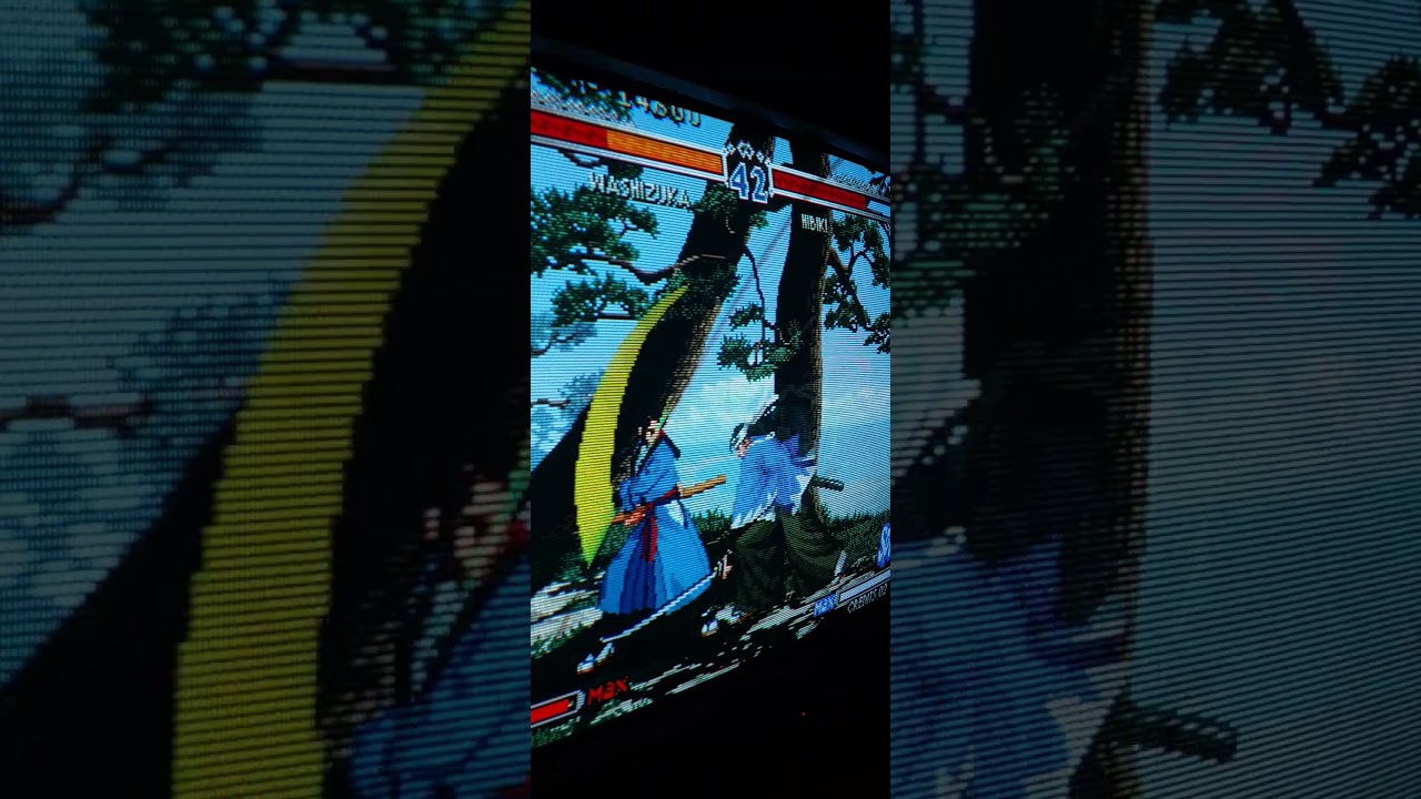 AV-32D502 - SCART RGB MOD - LAST BLADE 2 - NEOGEO - #retrogaming #crt #neogeo