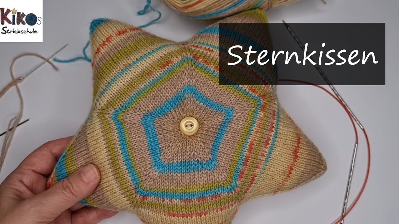 Kikos Strickschule - Sternkissen