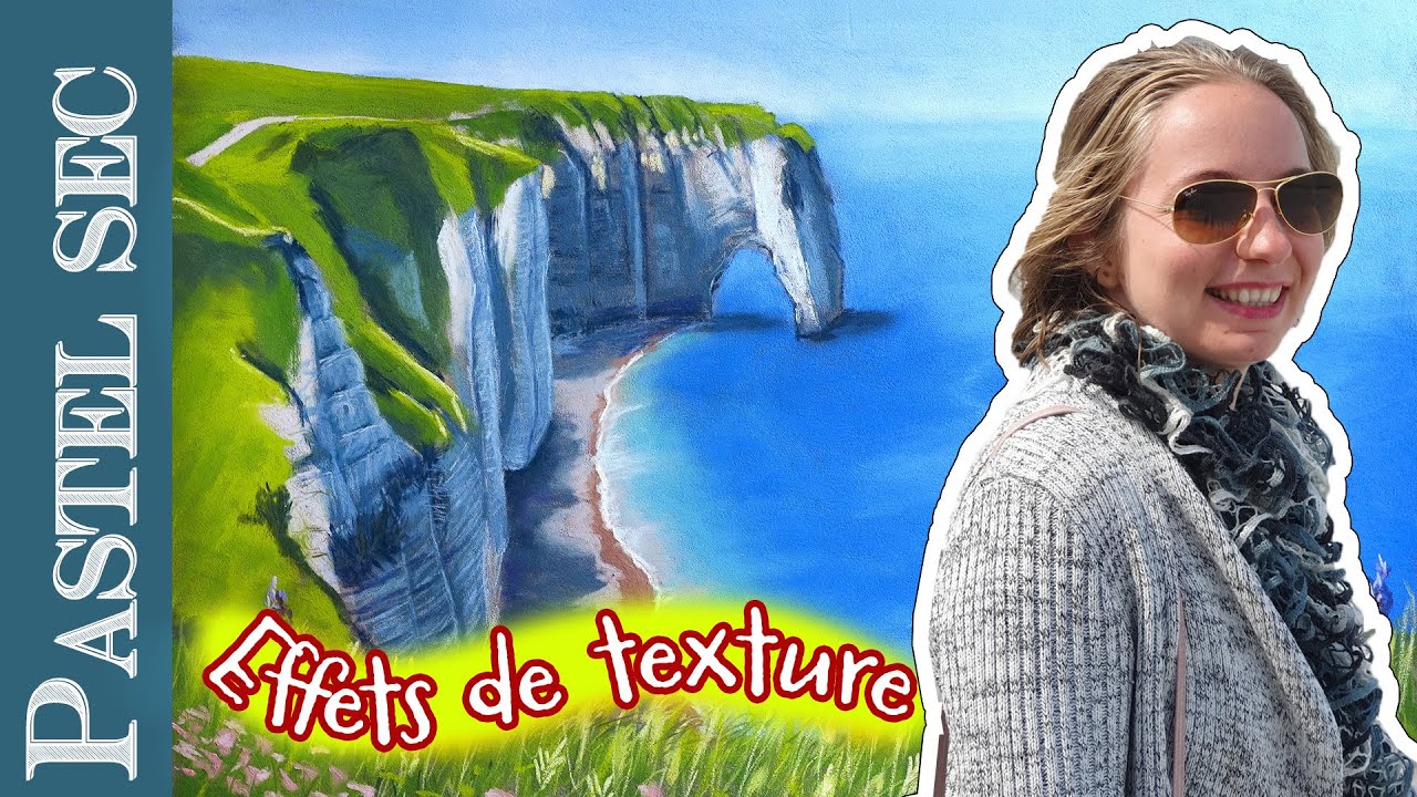 Les falaises d'ETRETAT au pastel sec 😍