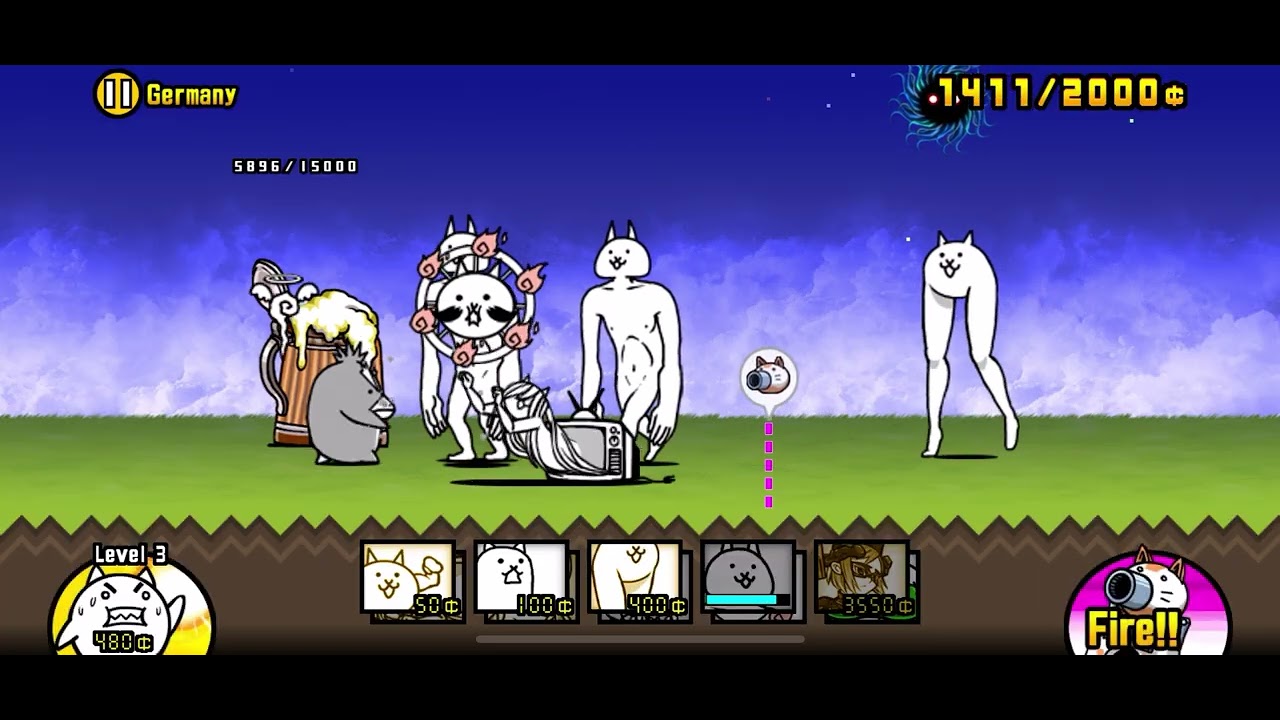 Playing battle cats for the 500th time