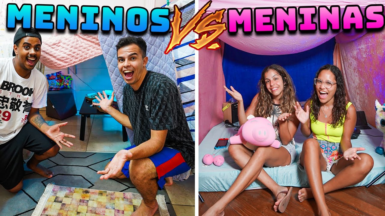 QUEM FIZER A MELHOR CABANA COM ITENS DA MANSÃO VENCE! - DEU BRIGA!