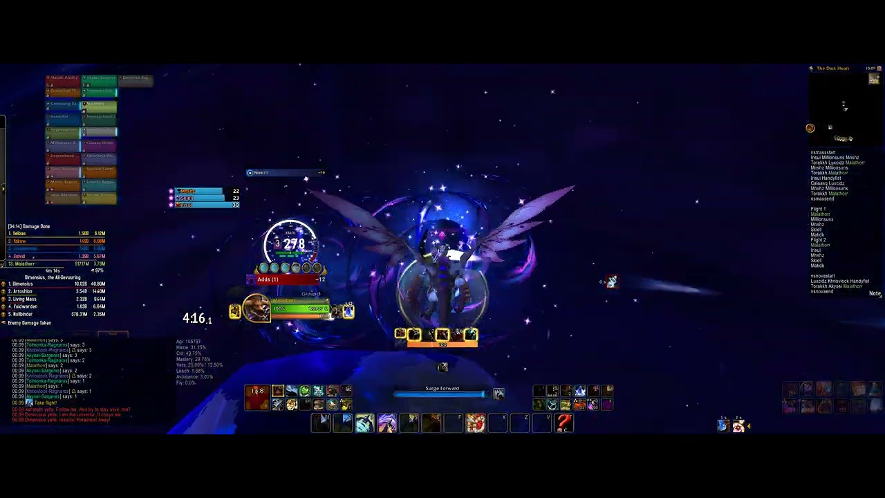 Dimensius, the All-Devouring (mythic), hunter PoV - Exiled Social Club