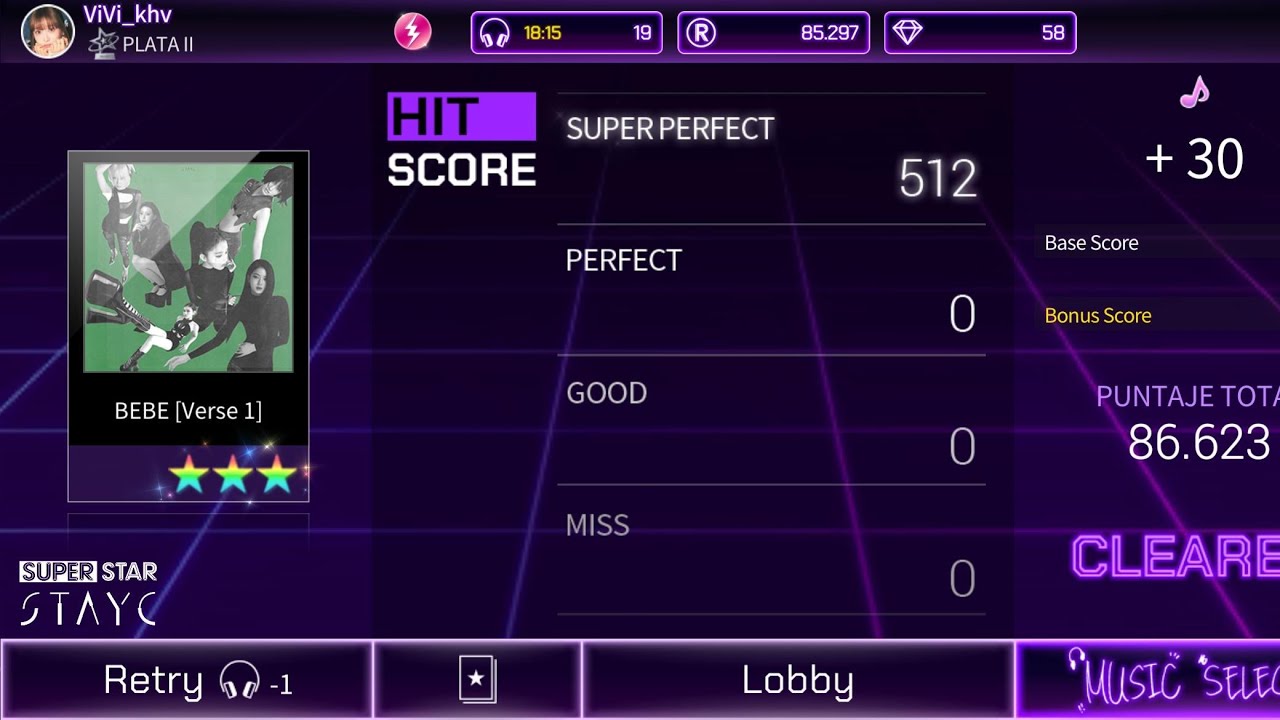 New Arrival 💚 [SuperStar STAYC] [S] - BEBE [Verse 1] Hard Mode AllSuperPerfect