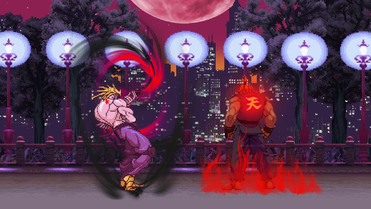 Shadow DIO Vs Akuma - JoJo's Bizarre Adventure X Street Fighter X MUGEN