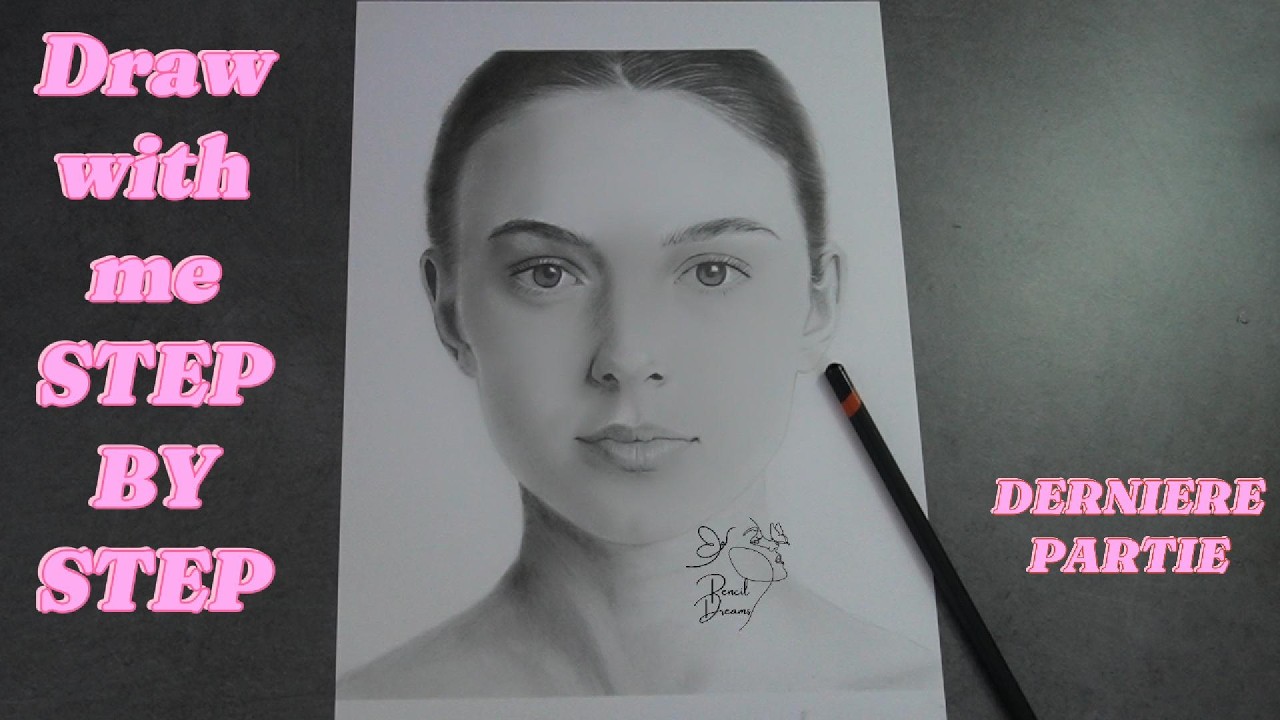 TUTORIAL: Draw with me step by step/Final PART/ Ref photo and sketch in the first video