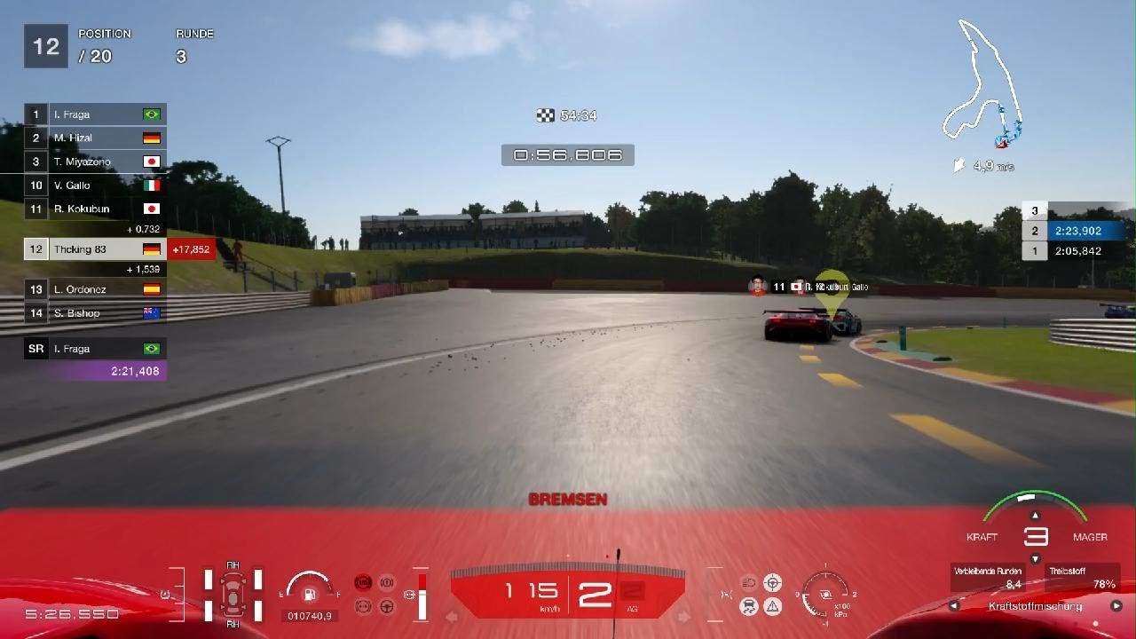 Gran Turismo 7 Spar Francochamps Teil 1-2 LP 800 - 1 Stunde