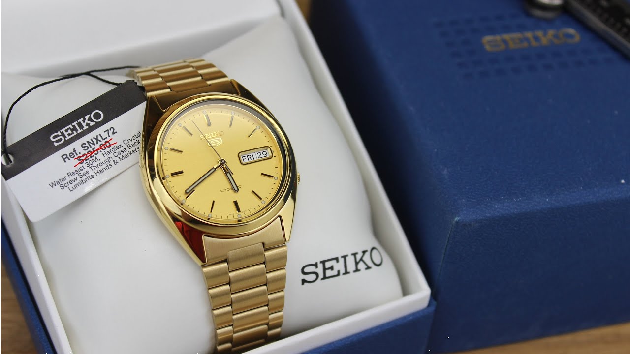 Seiko SNXL72 (Seiko 5 Gold) Unboxing & First Impressions | Is it a Dress Watch or Casual Watch?
