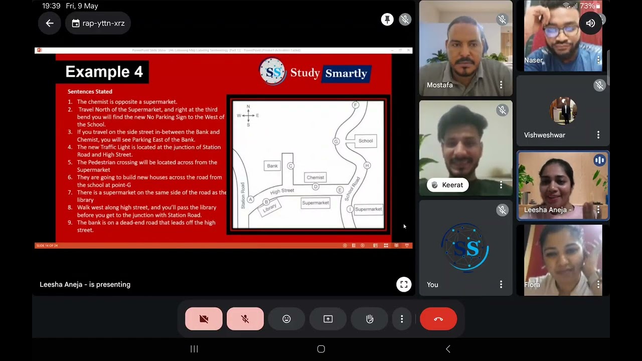 IELTS class | Map labelling |Listening |