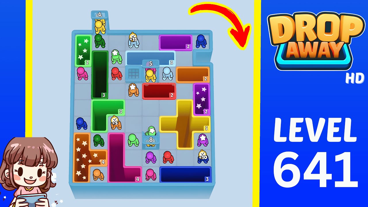 Drop Away Level 641 Solution Walkthrough