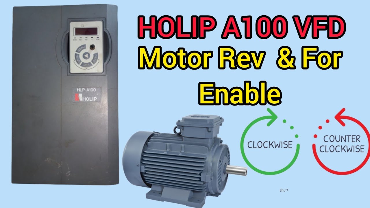HOLIP HLP A100 vfd reverse forward enable and programming |