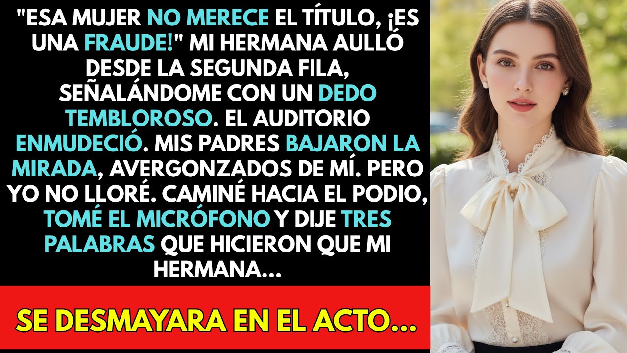 En Mi Graduación, Mi Hermana Gritó 