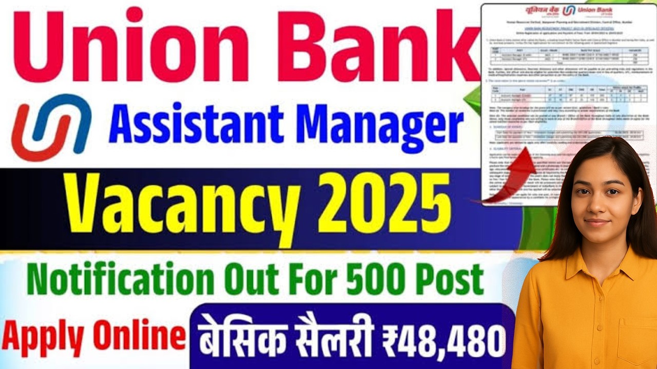 Union Bank Of India Recruitment 2025 | Latest Government Jobs 2025 | New Vacancy 2025