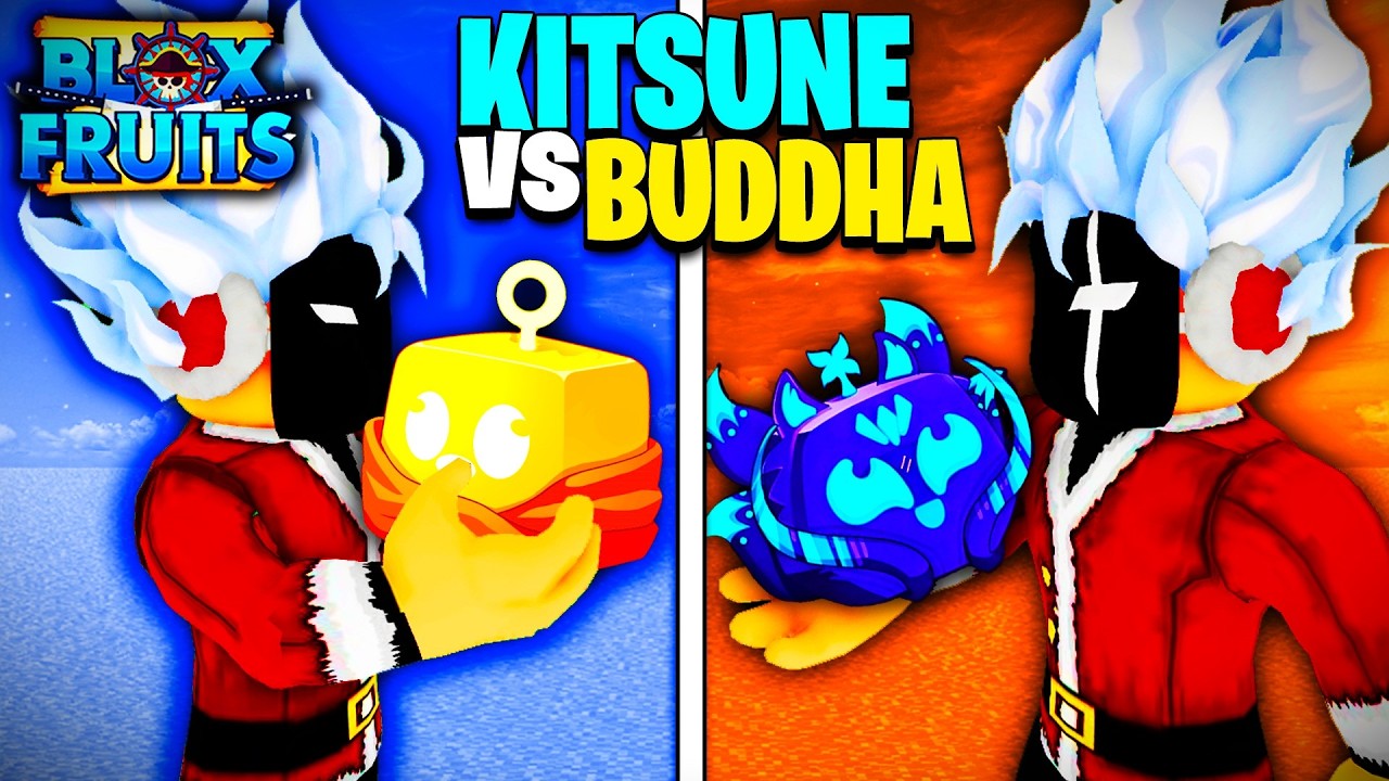 BUDDHA vs KITSUNE ¿CUÁL ES EL REY del FARMEO?🤔 BLOX FRUITS