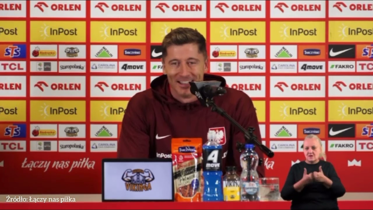 Robert Lewandowski Konferencja prasowa przed październikowym zgrupowaniem Reprezentacji 