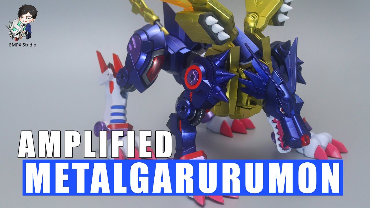 FIGURE RISE AMPLIFIED METALGARURUMON CUSTOM PAINT
