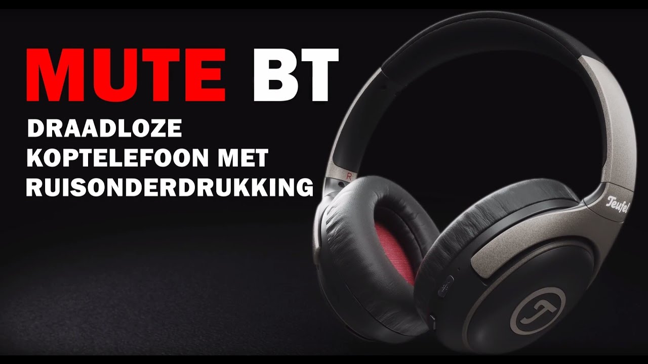 MUTE BT: gesloten HD-bluetooth koptelefoon met actieve ruisonderdrukking