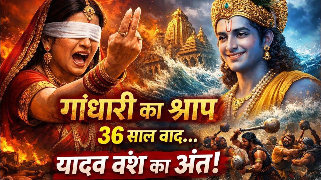 “क्या कृष्ण ने खुद स्वीकार किया विनाश? | गांधारी के श्राप की सच्चाई” 📌🤯