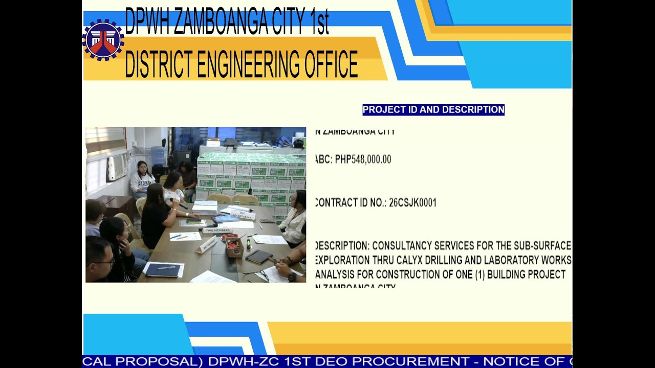 Notice of Opening of Bids (Opening of Technical Proposal)