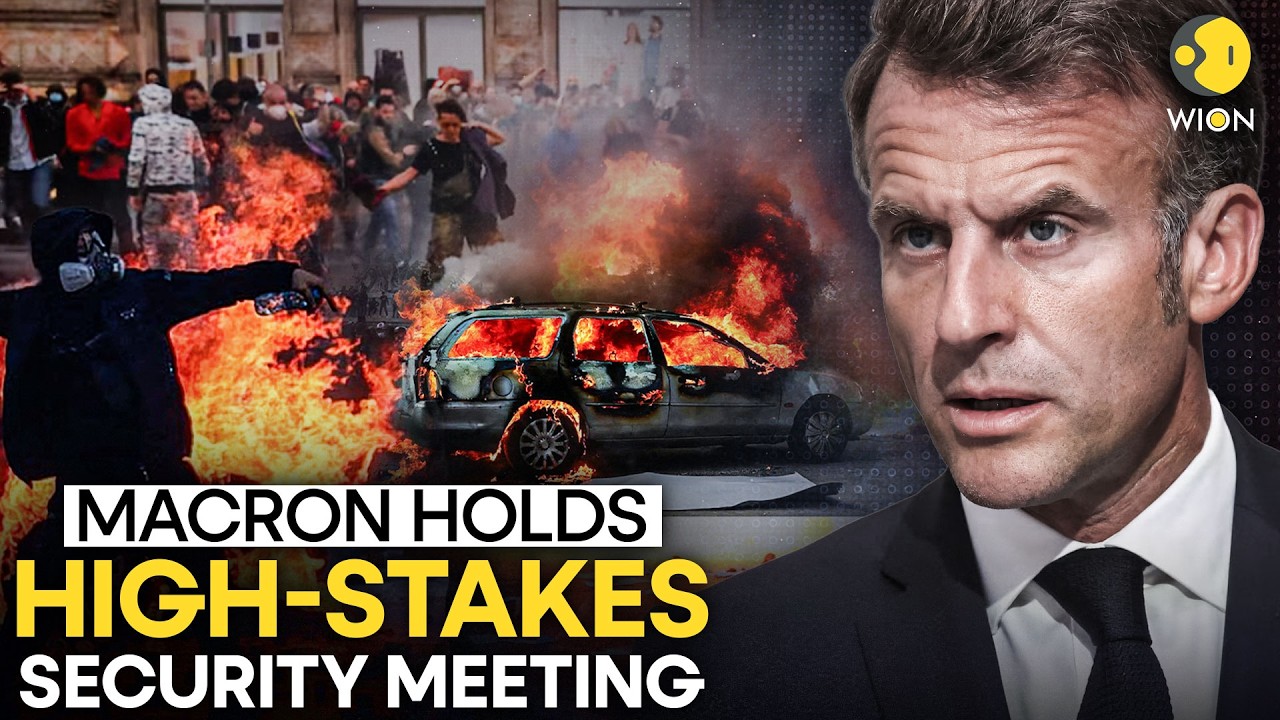France Protests LIVE: French President Macron Holds High-Level Security Meeting At Elysee Palace
