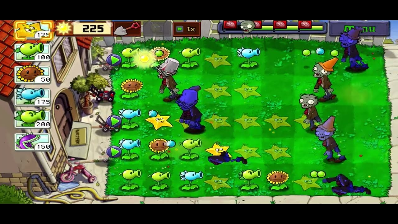 Level 16 Plants vs Zombies but it gets CRAZY 🌱🧟 #gaming #pvz #zombie