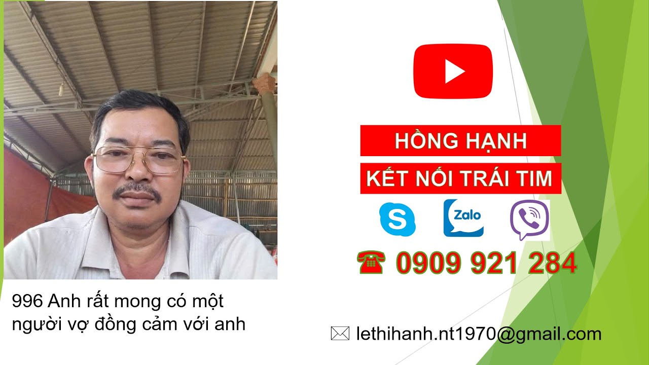 Kết Nối Trái Tim | #996 Anh rất mong có một người vợ đồng cảm với anh