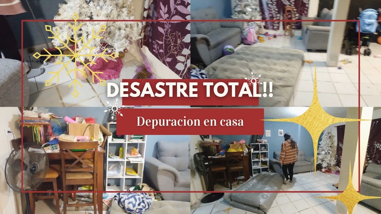 LIMPIA CONMIGO 🎄✅ Desastre Navideño en Casa 🏠 Depurando Espacios ✨