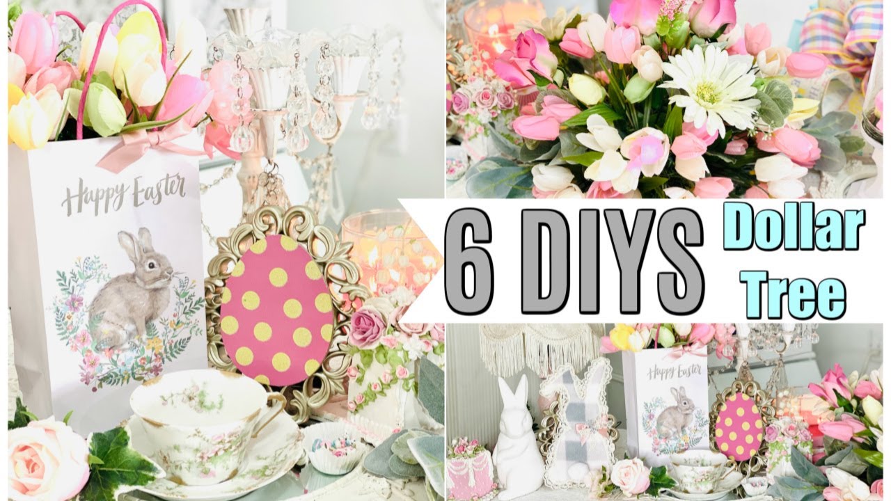 🌸6 DIY DOLLAR TREE DECOR CRAFTS SPRING EASTER🌸