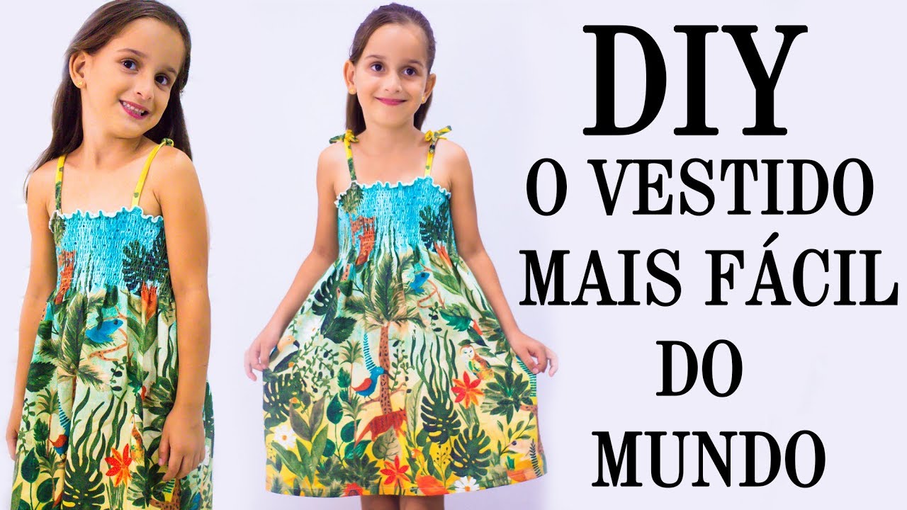 DIY: O VESTIDO MAIS FÁCIL DO MUNDO 1.0 - Costura Para Iniciantes