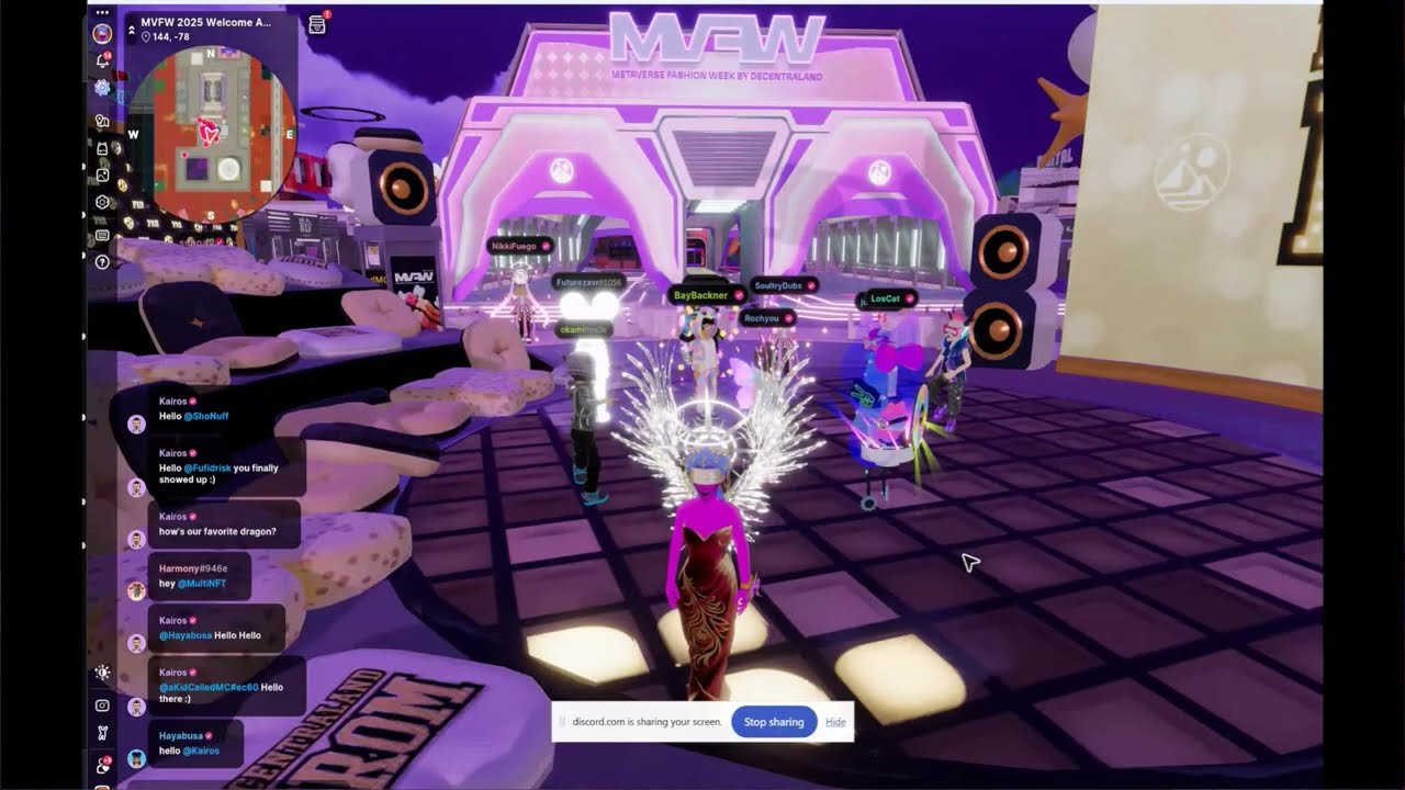 The WIP Meetup 05/22/2025 Raw Footage ft @decentraland_foundation Pre-Prom Prep w/ Bay Backner