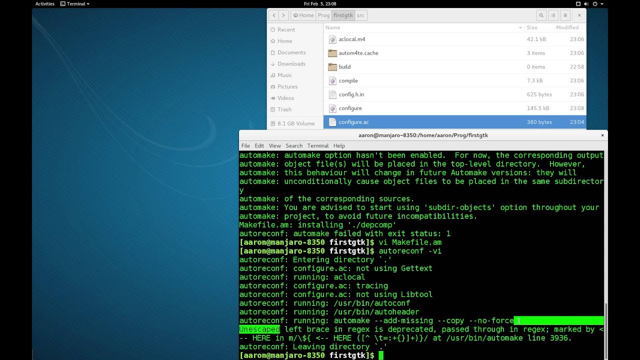 Creating a simple Autotools based project